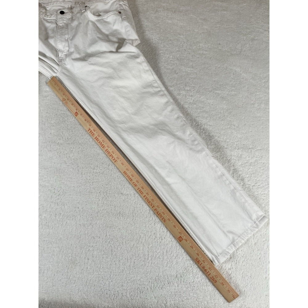 Vintage Polo Ralph Lauren Classic 867 White Denim Jeans Men's 38x30 (40x32) - Picture 12 of 12